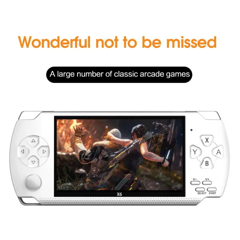

New Retro Game Handheld Game Console 10000 Built-in Classic Games Mini Portable 8G Video Player 4.3 Inch IPS Screen Accessory