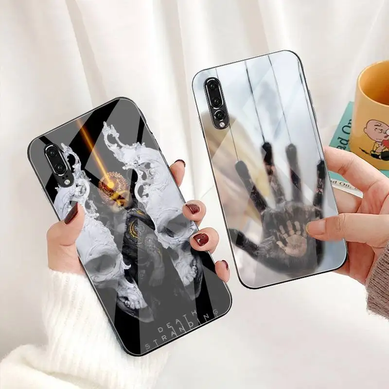 

Death Stranding Soft black Phone Case Tempered Glass For Huawei P30 P20 P10 lite honor 7A 8X 9 10 mate 20 Pro