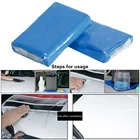 Мини Портативная синяя глина 100 г для мойки автомобиля, волшебная глина для очистки детали автомобиля, инструменты для мойки, косметические товары