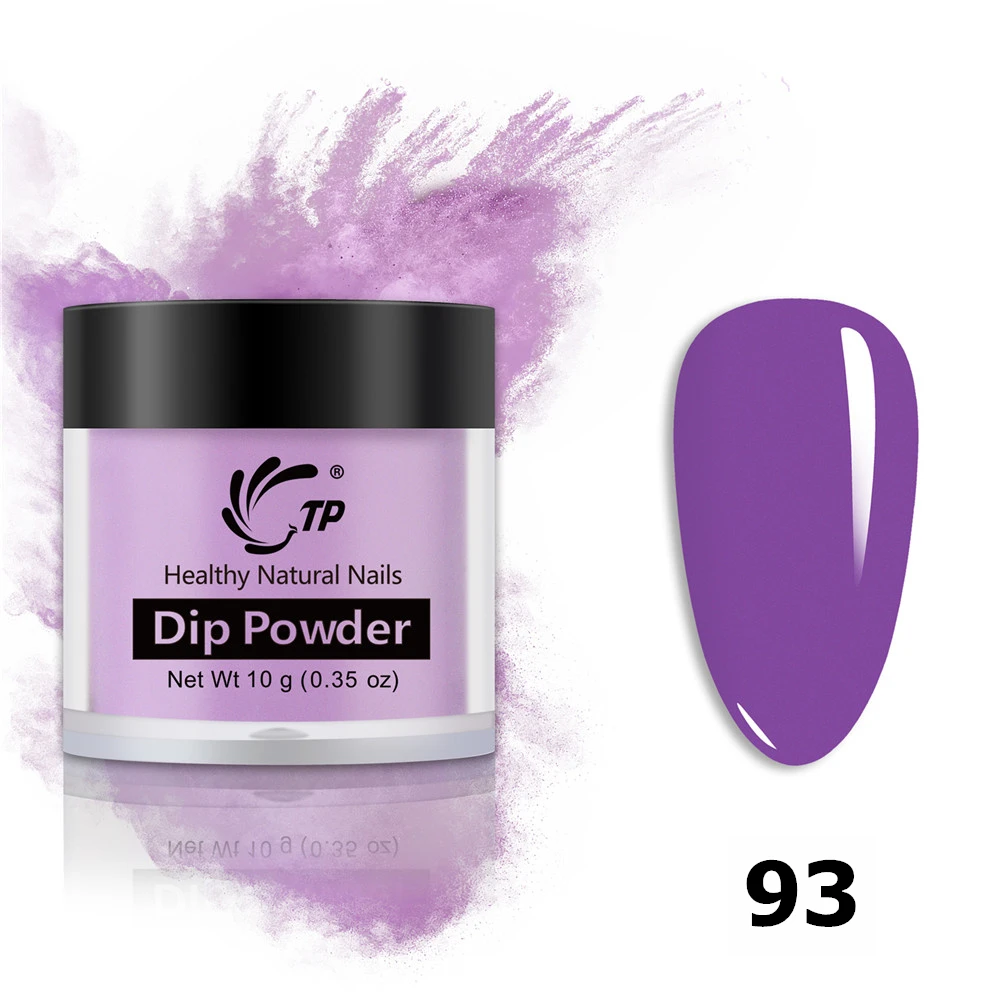 Серия пурпурных натуральных сухих теней Dip для маникюра без лампы блестящая пыль