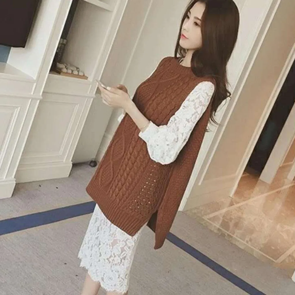 Plus Size Elegant Lace Women Dress Casual Ladies Long Sleeve O-Neck Floral Slim Mid Sexy Party Vestidos z1218# | Женская одежда