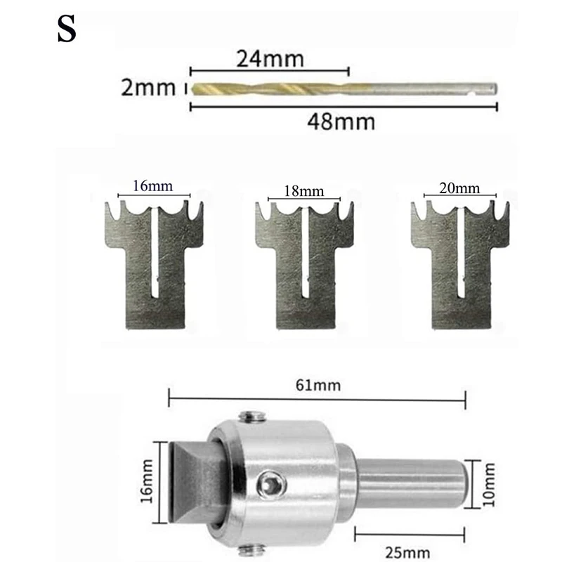 

8Pcs Wooden Bead Maker Beads Drill Bit 6-20mm & 50Pcs 32mm Fiberglass Reinforced Cutting Disc Cut Off Wheel Accessories