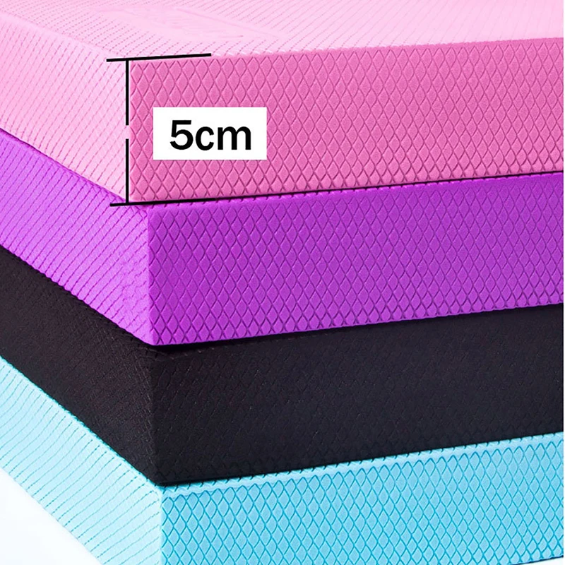 Большой Тренировочный Коврик из пены для йоги тренировок на коленях