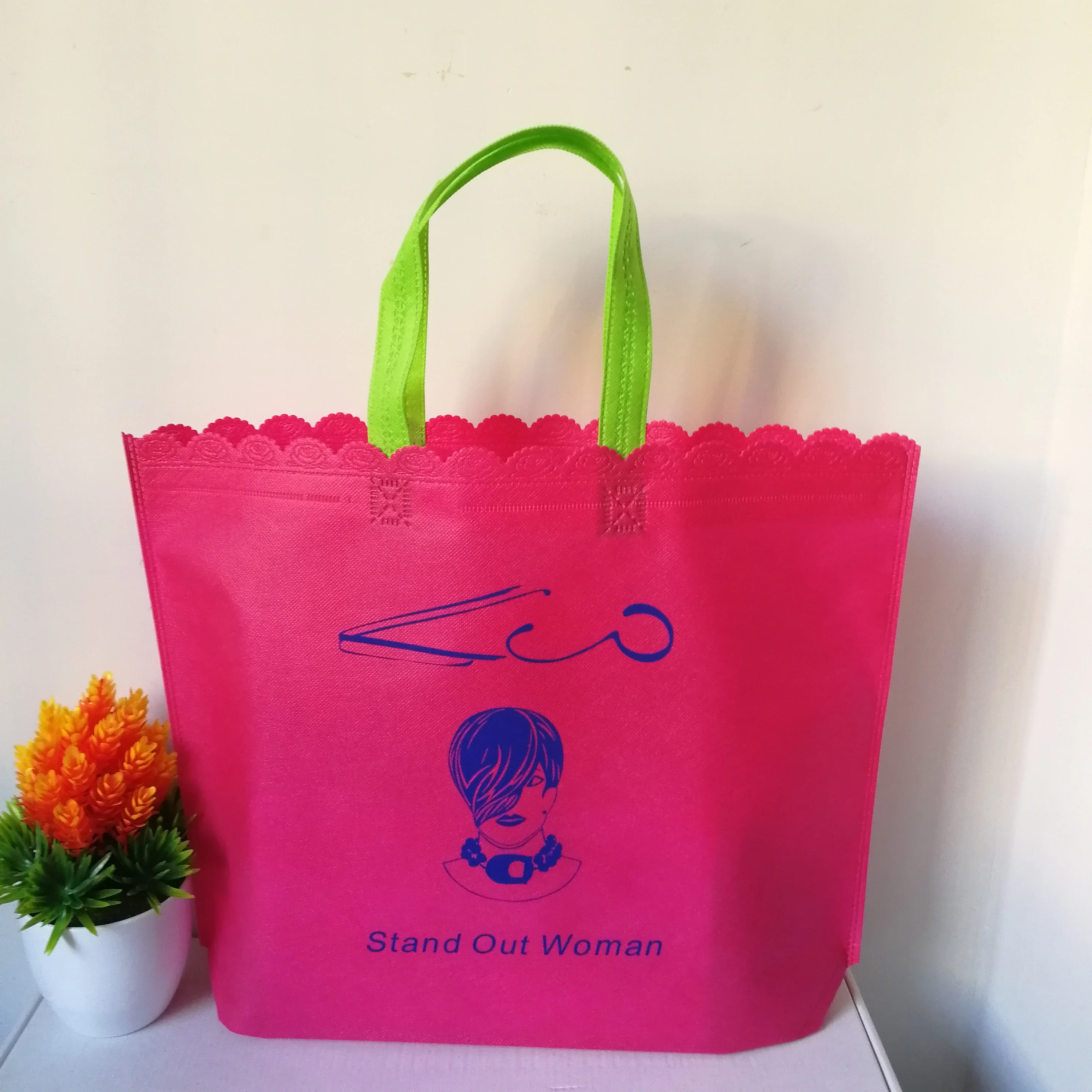 Оптовая продажа 500 шт./лот новая печать на заказ Нетканая сумка для покупок