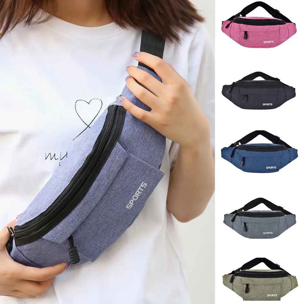 Мужская Женская поясная сумка для отдыха модная Оксфорд спорта фитнеса простая