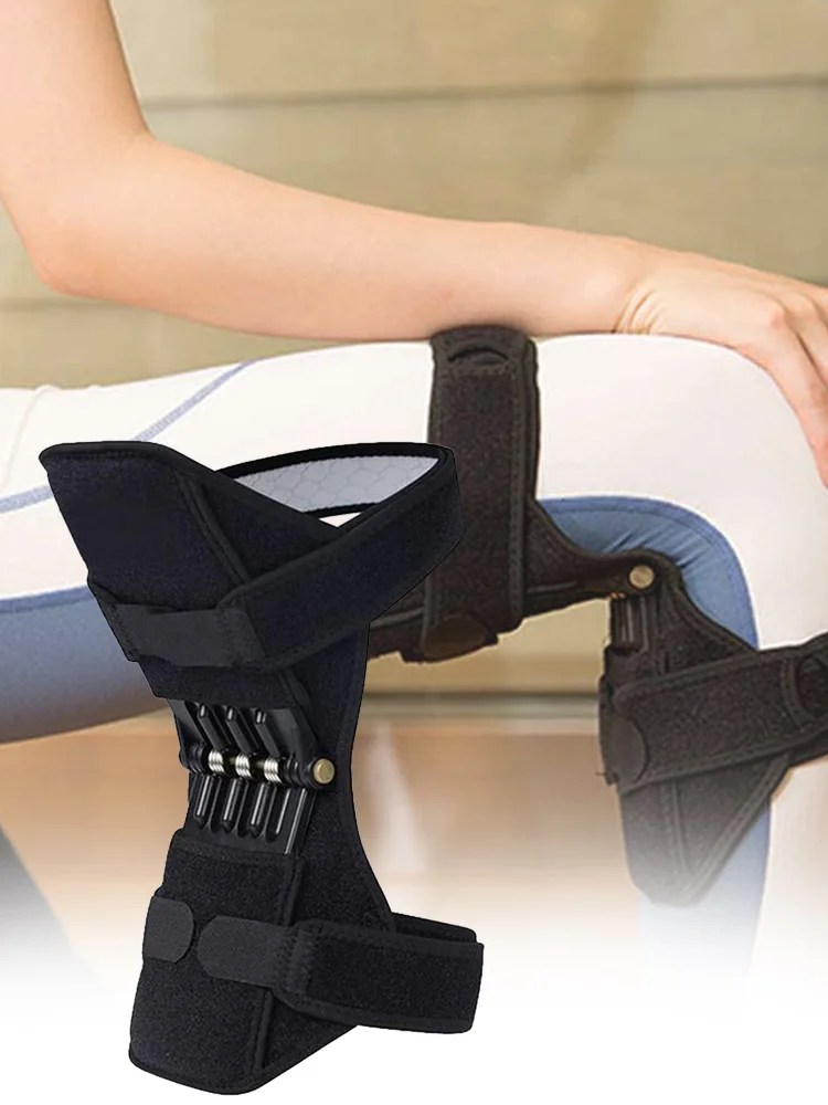 

Спортивные наколенники с подкладкой для тяжелой атлетики, Нескользящие и прочные наколенники, усиленная пружина + 4 пружины
