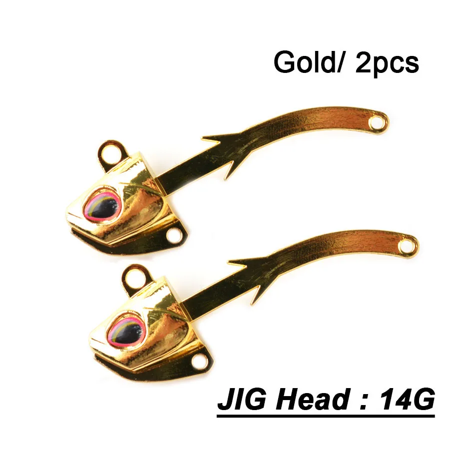 14g Yellow JIG 2pcs TOMA, новинка, черная блесна, джиг, приманка для рыбалки, мягкая, щука, приманка, 14 г, 21 г, 2 крючка, бас, рыбалка на сельдь, Мягкая приманка, лодка, код, морская приманка - Цвет: 14g Yellow JIG 2pcs
