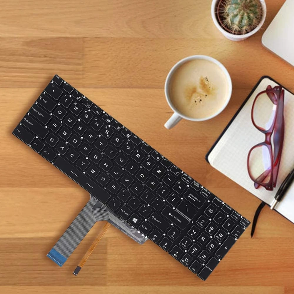 

Keyboard Replacement Parts, Full Color Backlit Keyboard Specially Designed for MSI GS60 GS70 GT72 GL62 GL72 Notebook