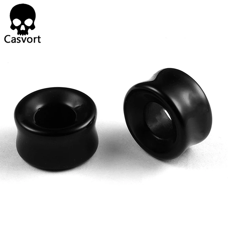 Casvort 2 шт. камень пирсинг уха, ювелирное изделие для тела, измерительные приборы Вилки растяжители для туннелей Серьги Тоннели расширитель мода подарок 2 шт./лот