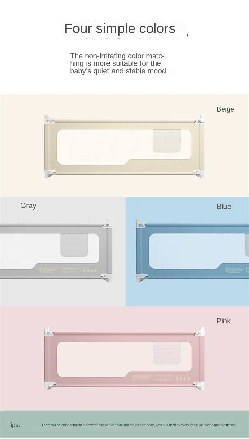 Bed Rail Baby Fence Safety Gate Barrier For Beds Crib Protect Security Fencing Children Guardrail Playpen | Мать и ребенок
