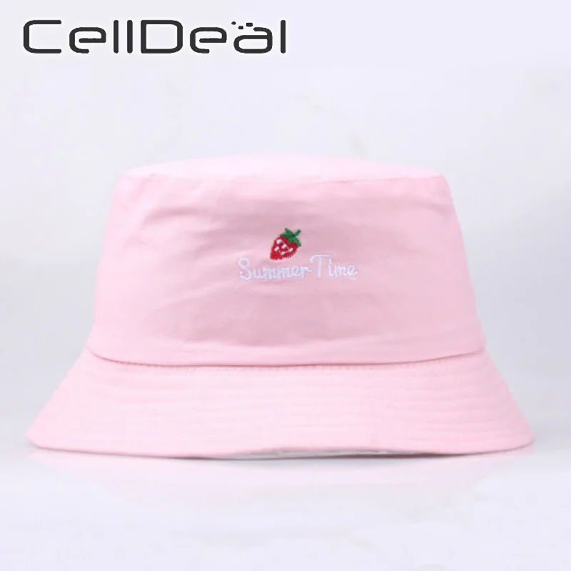 Летняя Панама с принтом шляпа вышивкой желтая в рыбацком стиле хип хоп Харадзюку