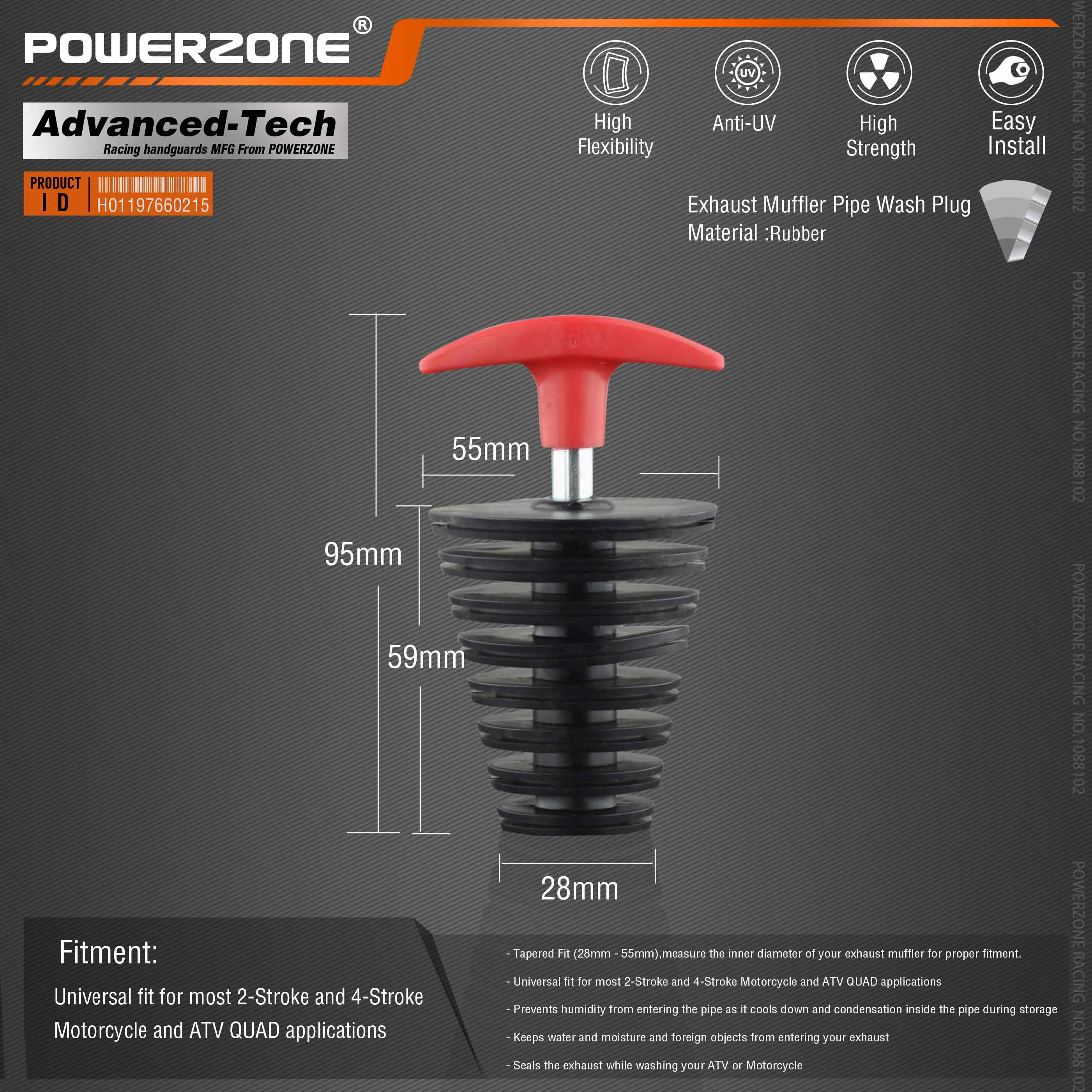 Выхлопная труба для мотоцикла 10-36 мм из ПВХ | Автомобили и мотоциклы