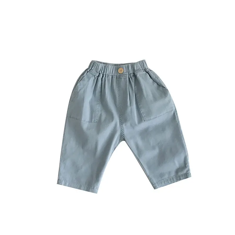 

Шорты для мальчиков P6347, модные эластичные дышащие штаны в Корейском стиле, на лето