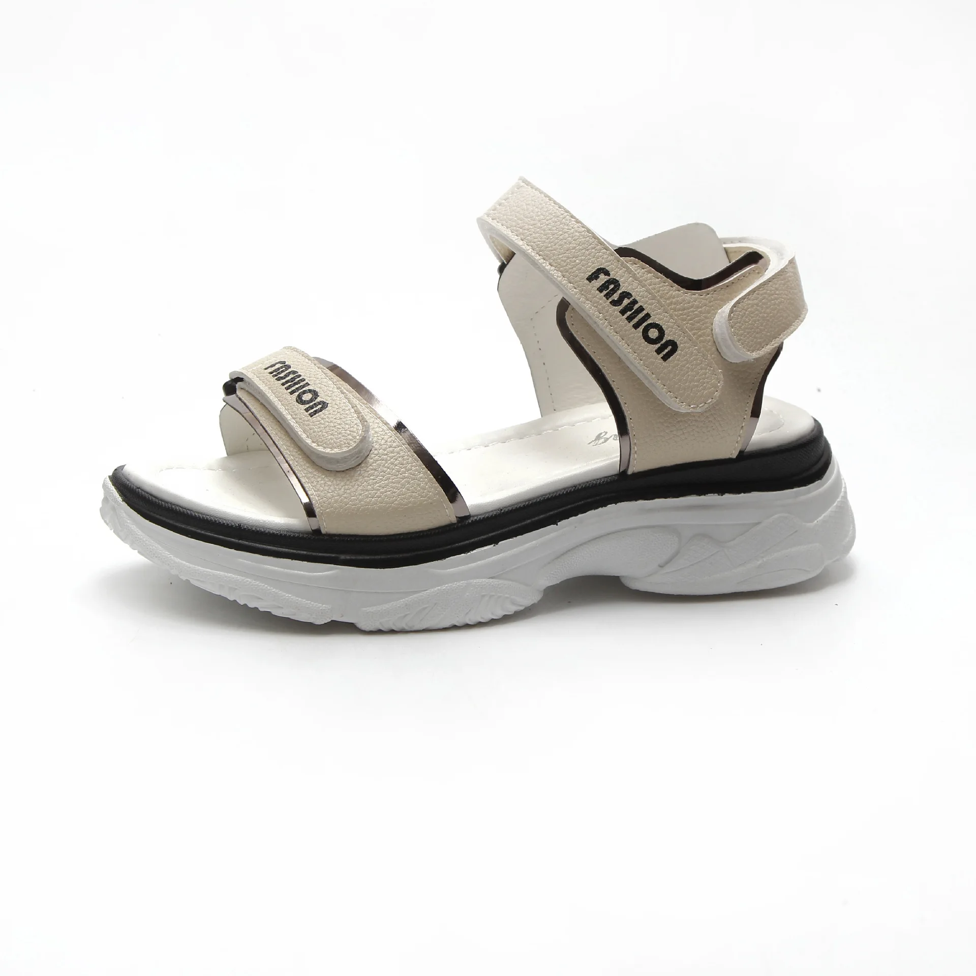 

Clogs With Heel Muffins shoe Fashion Womens Shoes 2021 Buckle Strap Female Sandal Thick Flat Luxury Comfort Girls Beige Summer W