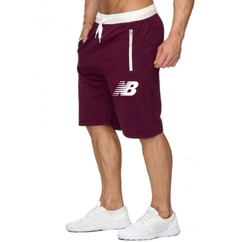 

Men's Sports Shorts Running Quick-Drying Pants 2021 Summer New Thin Loose Trend All-Match five-Point Zipper Pocket Pants