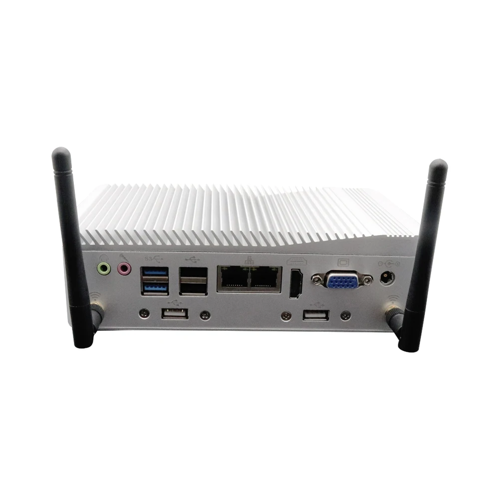 Eglobal безвентиляторный промышленный мини ПК J1900 Qaud Core Windows Pfsense маршрутизатор 2 * Intel
