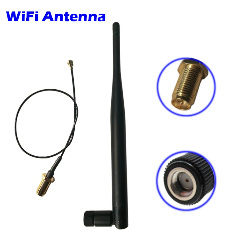 Wi-Fi антенна 5dbi 21 см U.FL/IPEX к RPSMA ОТРЕЗОК кабеля 2 4 ГГц Omni для усилителя AP WLAN