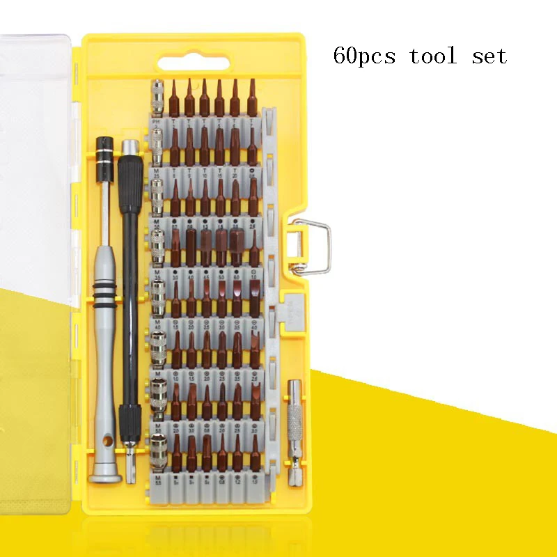 Набор ударных отверток 60 в 1 набор наконечников для ремонта iphone инструментов