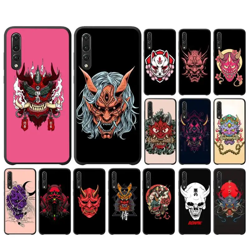 

MaiYaCa Samurai Oni Mask Phone Case for Huawei P30 40 20 10 8 9 lite pro plus Psmart2019