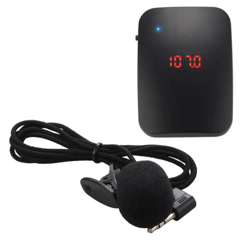 Портативная FM Беспроводная микрофонная гарнитура с регулируемой частотой