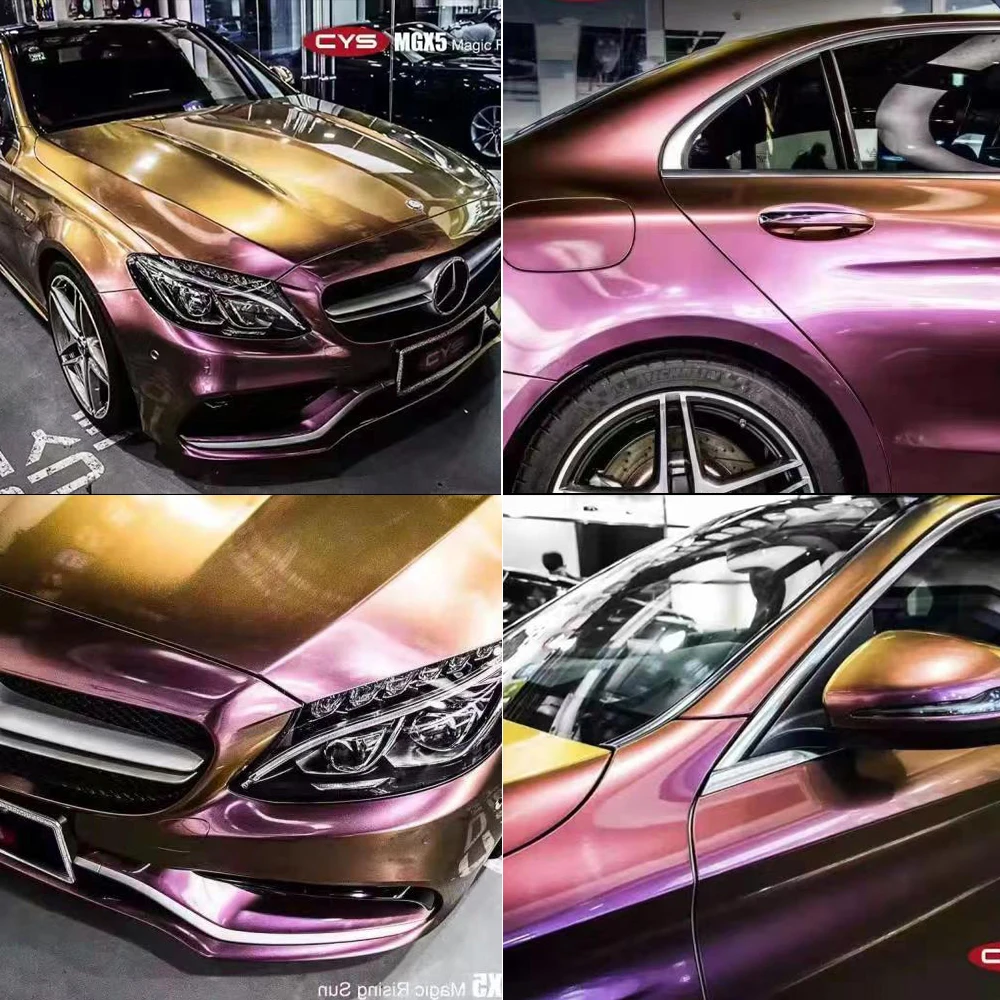 Автомобильная Наклейка на тело, глянцевая стильная Автомобильная декоративная обертка, Виниловая пленка для изменения цвета