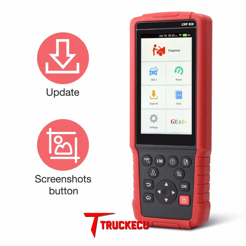 Launch CRP 808 CRP808 полная система OBD2 Универсальный Автомобильный диагностический