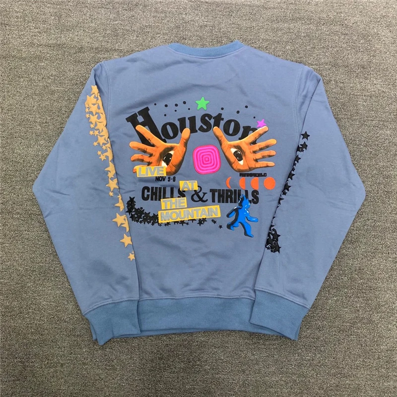

Travis Scott Cactus Jack Fashion Sweatshirts Hoodie Men 1:1 Best Quality Crew Neck Casual Sweater Women Pullover Men Clothing