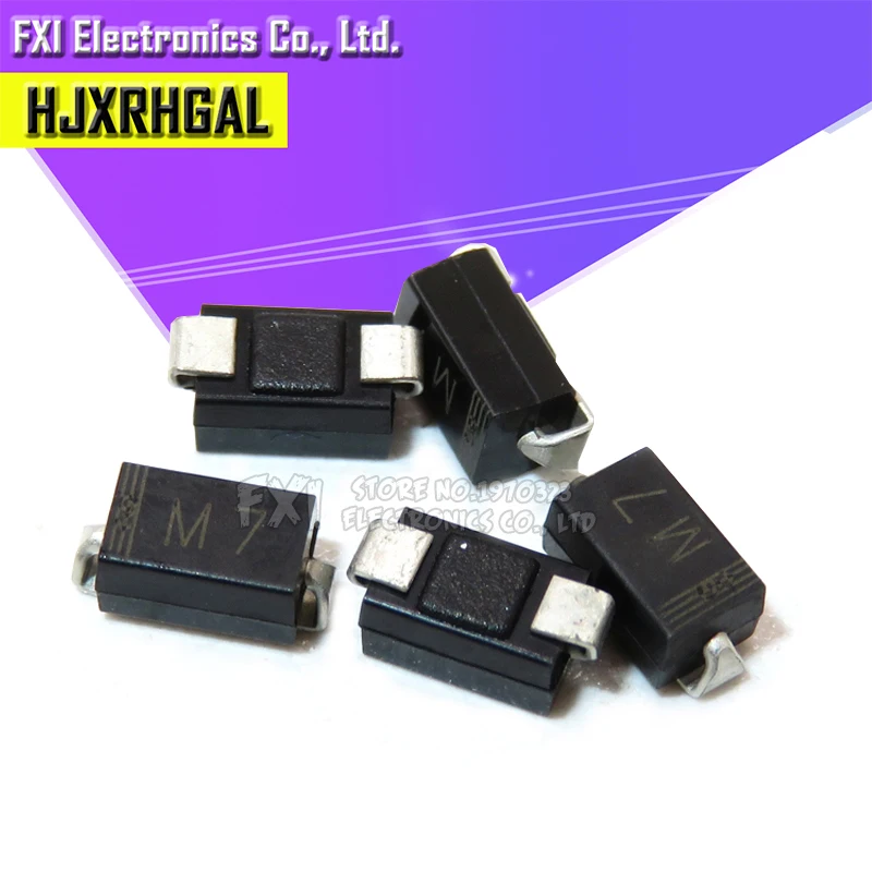 100 шт. 1N4007 SMD диод M7 1A 1000 В IN4007 Диод выпрямителя новый оригинальный|smd diode|diode m7diode 1a |