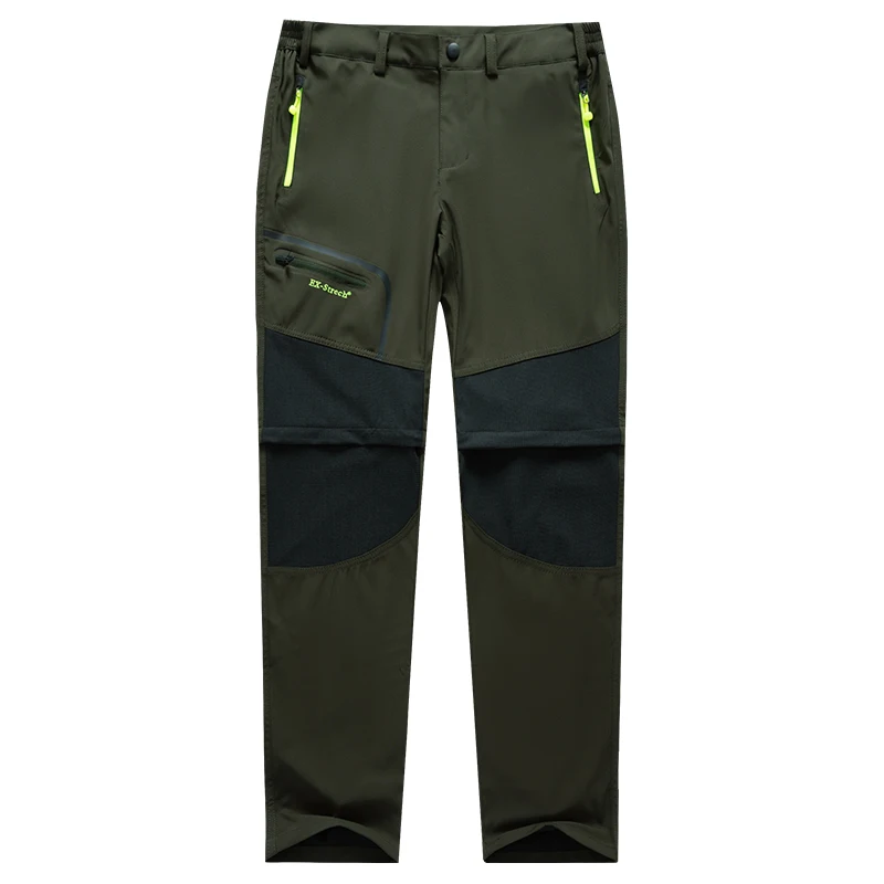 

Mens Detachable Trekking Fishing Trousers Wear-resistant Waterproof Hiking Pants Quick Dry Breathable Outdoor Comfortable Pants