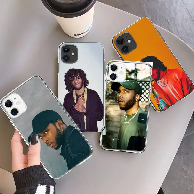 

Rapper 6LACK singer Phone Case Transparent for iPhone 6 7 8 11 12 s mini pro X XS XR MAX Plus