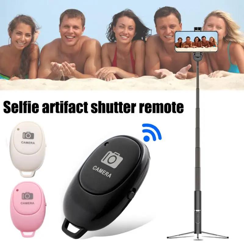 

Portable Design Camera Shutter Remote Control Bluetooth Wireless Selfie Button Clicker Compatible With Android IOS Smartphones