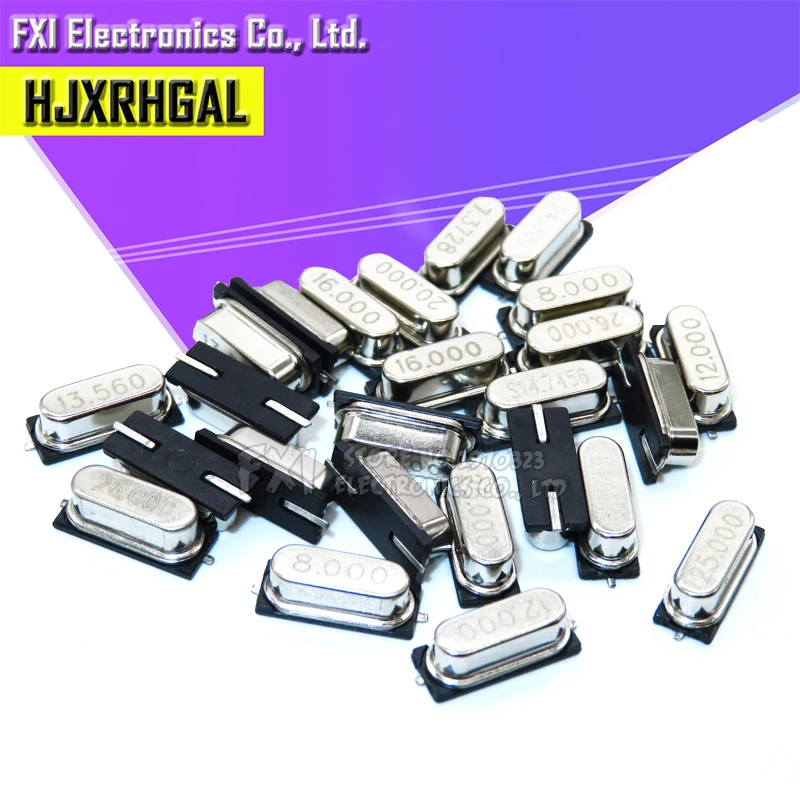 10 шт. 3 579545 МГц 27 120 4 mhz 6 8 12 24 000 SMD кварцевые хрустальные резонатор пассивный