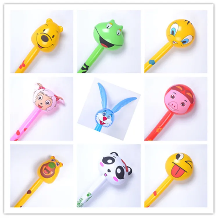 Мультфильм ПВХ надувная игрушка длинная палка животное вечерние детские игрушки