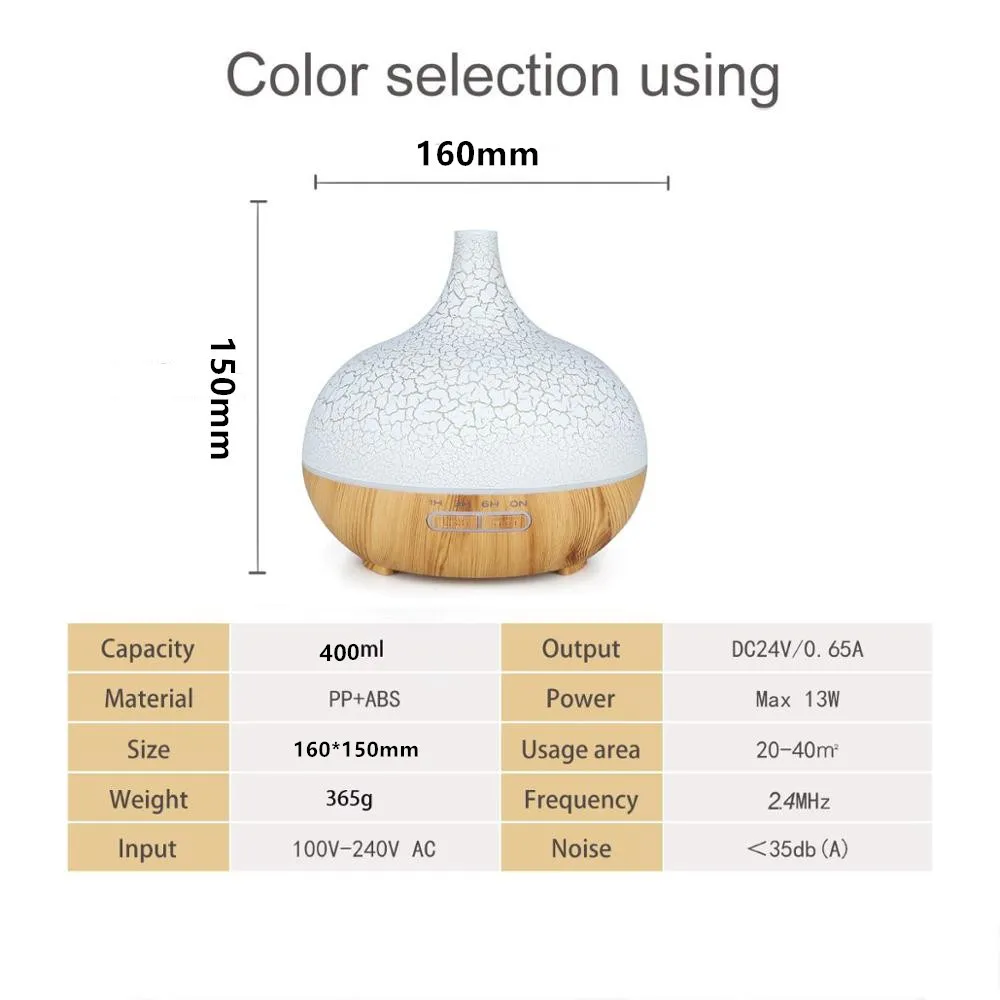 Электрический ультразвуковой увлажнитель воздуха для ароматерапии с