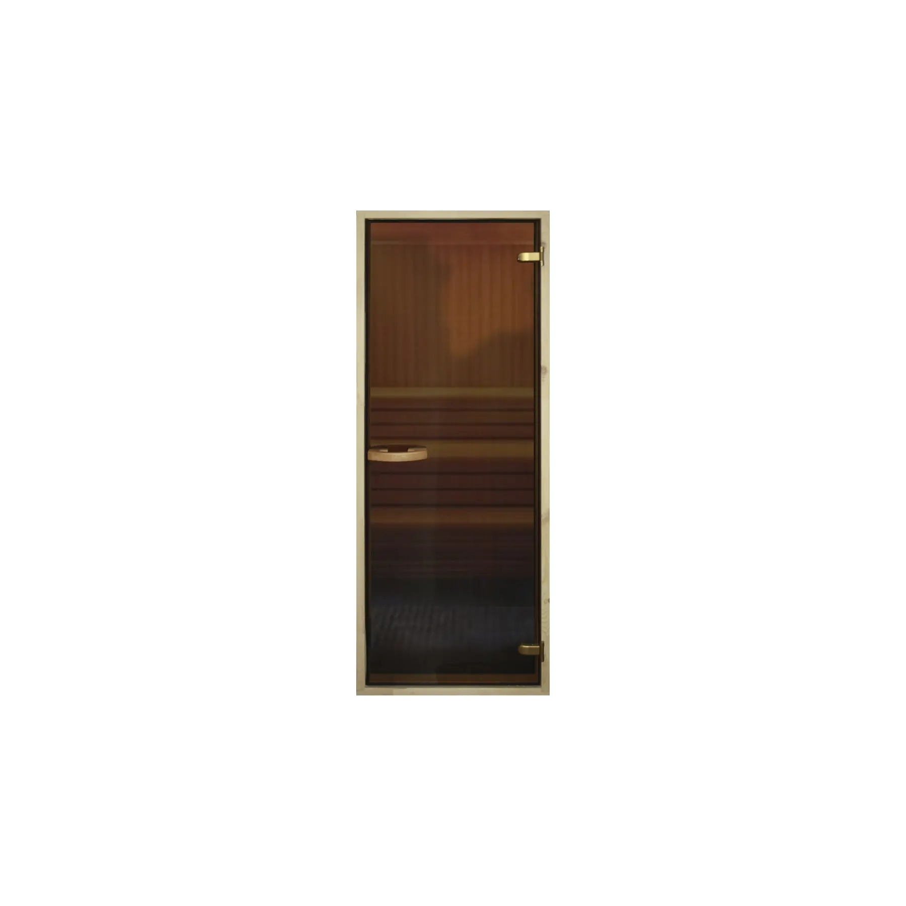 Glass door for bath and sauna. Transparent bronze | Обустройство дома
