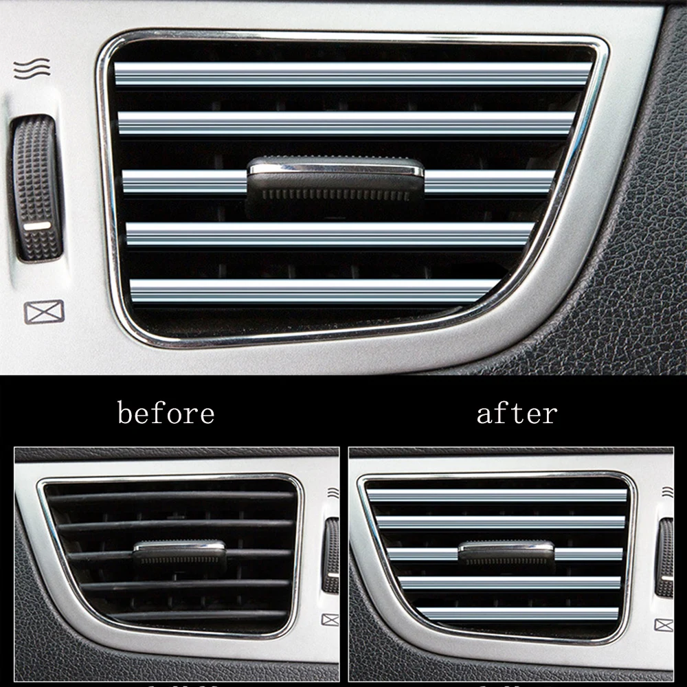 10 шт. автомобильный Стайлинг внутренняя полоса вентиляционные решетки обод