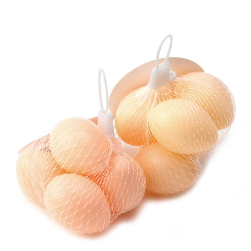 

5PCS Plastic Fake Chicken Eggs Poultry Layer Coop Hatching Simulation Party Decor Novelty Toy for Kids DIY