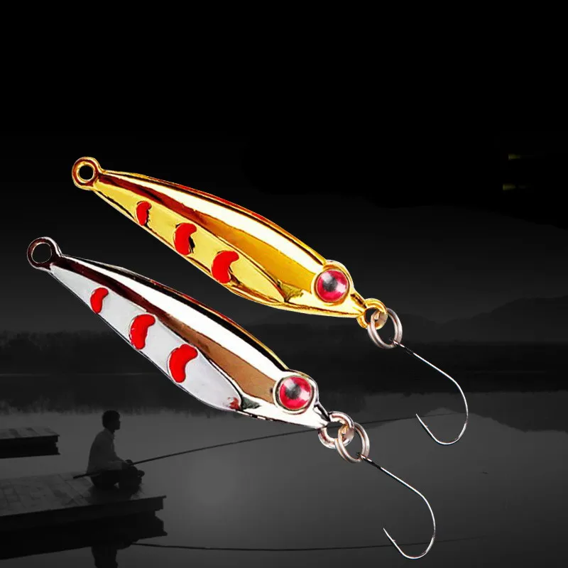 Мини рыболовная приманка 2 5 г 4 металлические приманки ложки Спиннер гольян