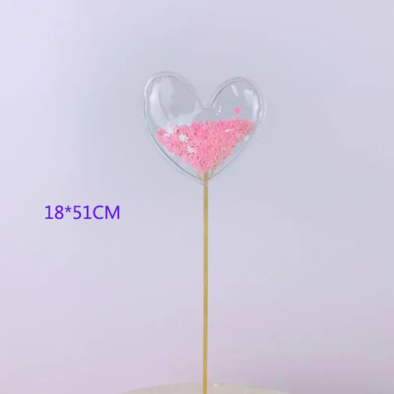 2 Bling Fairy PVC Cake Topper Unicorn Love Crown Cloud Shiny Flamingo Cupcake Topper for Wedding Birthday Party Cake Decorations - Цвет: 2