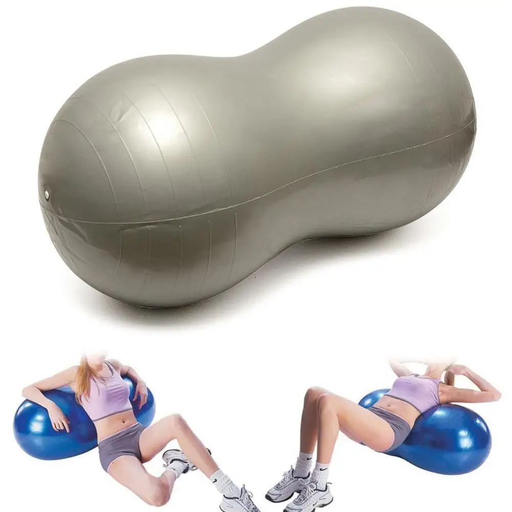 

Anti-Burst Yoga Ball Peanut Shape Fitness Exercise Gym Multicolor Colorful New