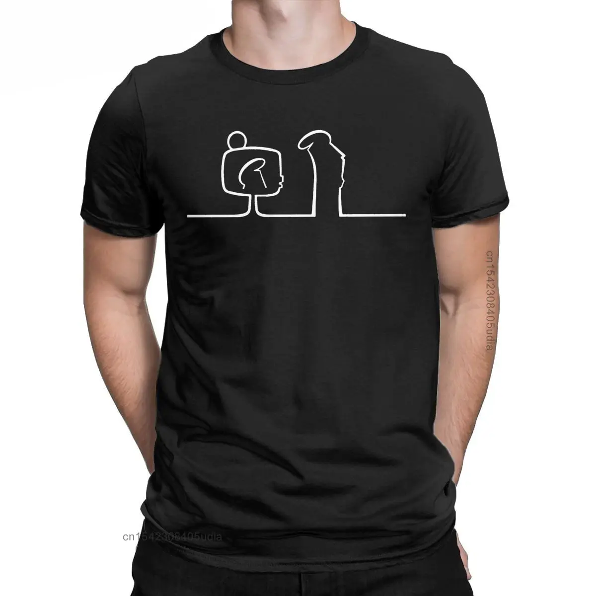 

La Linea Cartoon T-Shirt Men Novelty Cotton Tee Shirt for Men Harajuku Oversized Graphic T Shirts Harajuku Men Clothing Camisa