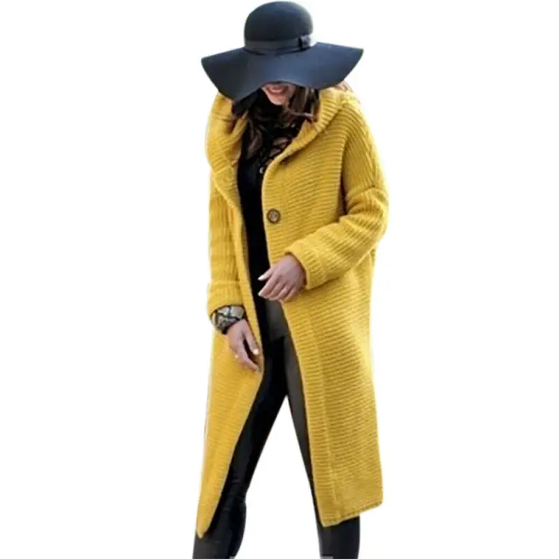 

Damen Langarm Cardigan Strickjacke Sweater mit Kapuze Kapuzenpullover Tops 2019