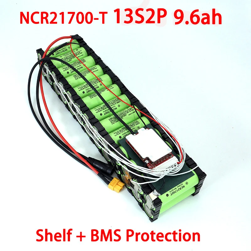 Аккумулятор NCR21700T 13S2P для электровелосипеда 48 В 750 А · ч 54 2 в 9600 мА ч|Перезаряжаемые
