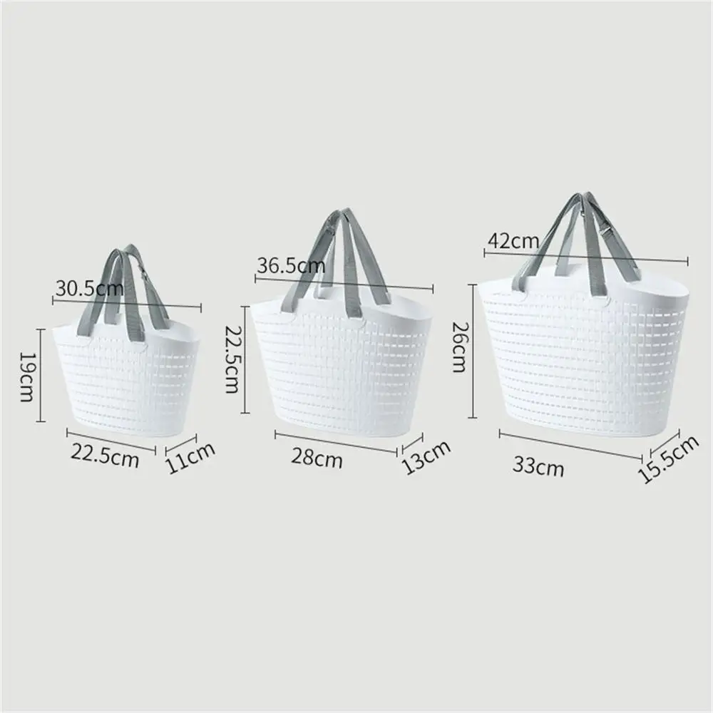 

Multifunctional Shopping Bag Bath Portable Small Bath Basket Household Plastic Snack Storage Box