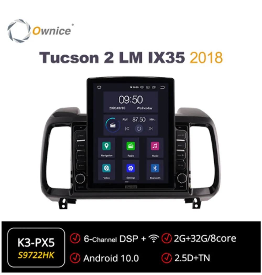 

Ownice Octa 8 Core Android 10,0 автомобиля радио forHyundai Tucson 2 лм IX35 2018 GPS Мультимедиа стерео проигрыватель Tesla Стиль 4 аппарат не привязан к оператору сотово...