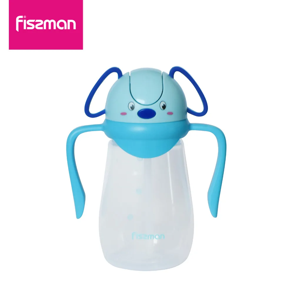 Фиссман малыш 400 мл мультфильм бутылки для воды с веревкой Крышкой соломенная