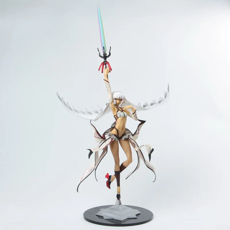 A No Box 46 см аниме Fate Grand Order сабля Аттила император 1/8 Масштаб Окрашенные сексуальная девушка ПВХ фигурка иллюстратор Huke модель игрушки - Цвет: A No Box
