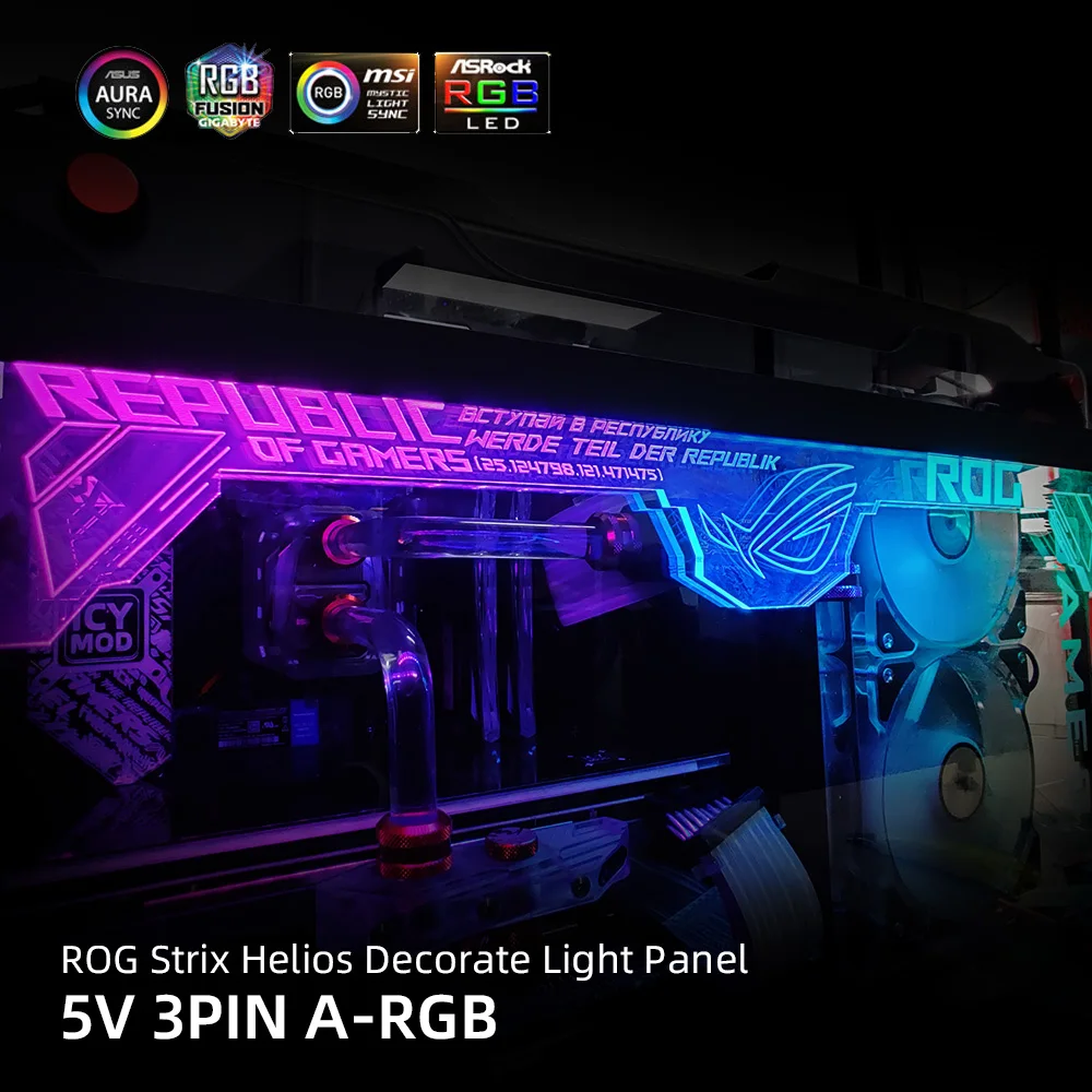 Прозрачная верхняя RGB панель для шасси ROG Strix Helios GX601 акриловый чехол украшение на