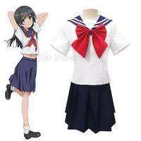 girls sailor uniforms students clothes anime toaru kagaku no railgun saten ruiko cosplay sailor school uniform suit for women