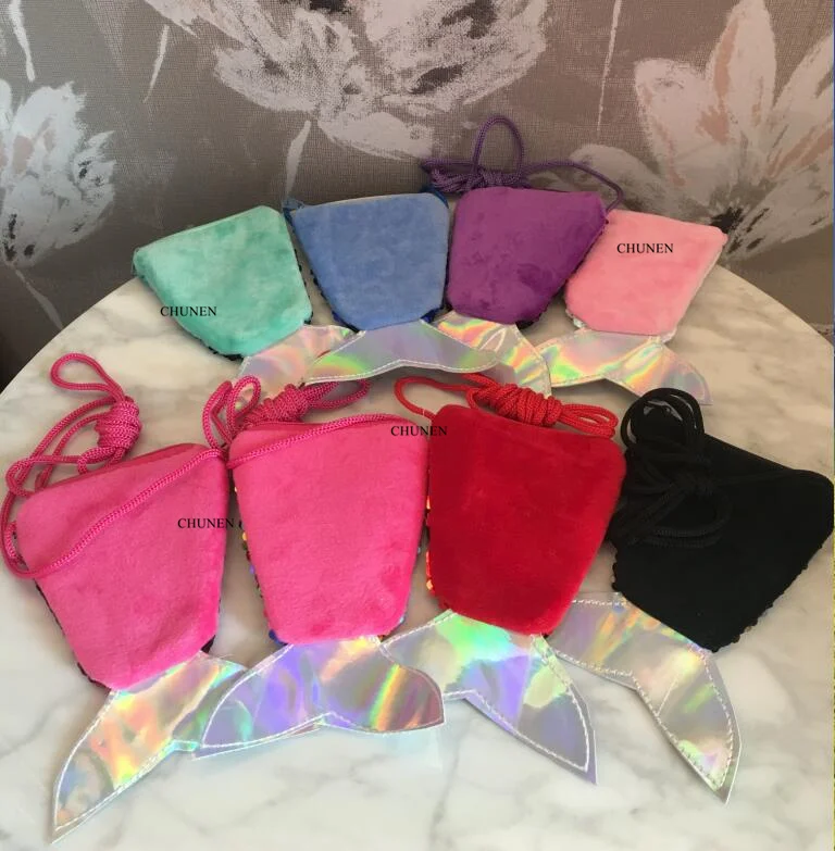 1 шт случайный цвет Детский плюшевый рюкзак сумка мессенджер плюшевая